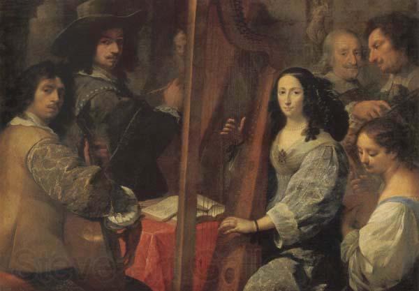Carlo Francesco Nuvolone Portrait of the Artist Family Spain oil painting art